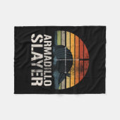 Vintag Sunset Armadillo Slayer Armadillo Hunter G Fleecedecke (Vorderseite (Horizontal))