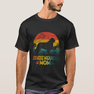 Vintag Sunset Bernese Mountain Hund Mama Mutter D T-Shirt