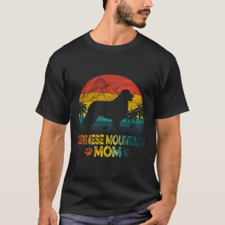 Vintag Sunset Bernese Mountain Hund Mama Mutter D T-Shirt
