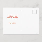 Vintag Sunset Black Katzenkürbis Halloween Feiertagspostkarte (Rückseite)