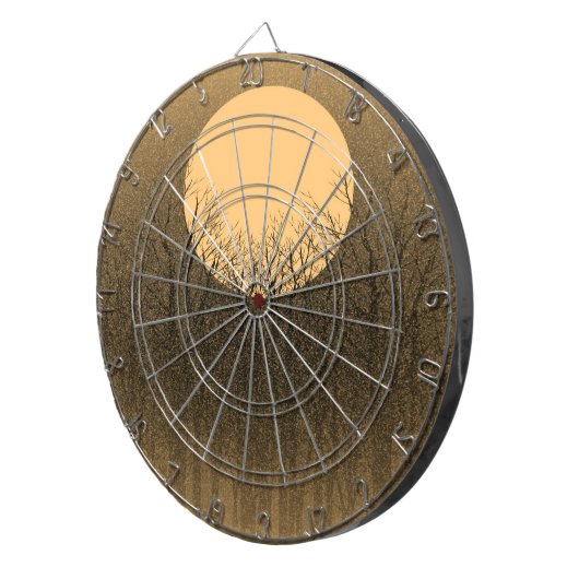 Vintag Sunset Dartscheibe (Vorderseite rechts)