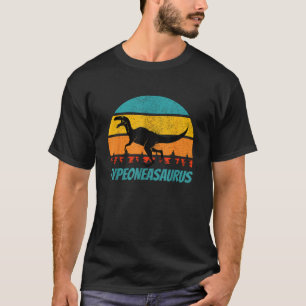 Vintag Sunset Dinosaurier Typ 1 Diabetes T-Shirt