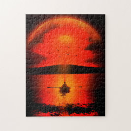 Vintag Sunset Hope Faith Liebe Förderung Puzzle