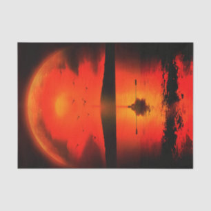 Vintag Sunset Hope Faith Liebe Förderung Seidenpapier