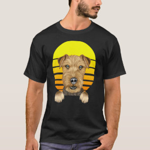Vintag Sunset Lakeland Terrier Dog T-Shirt