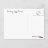 Vintag Sunset Mackinac Island Michigan Postkarte (Rückseite)