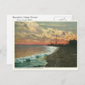 Vintag Sunset Mackinac Island Michigan Postkarte (Vorne/Hinten)