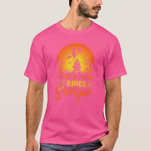 Vintag Sunset Miniature Pinscher Hundeschlittenfah T-Shirt