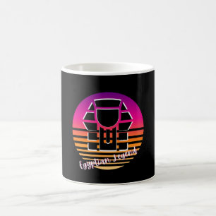 Vintag Sunset Pharaoh T Shirt Ägyptisches T-Shirt Kaffeetasse