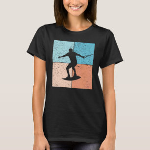 Vintag Sunset Retro Wakeboarding Geweckt Surf Wake T-Shirt
