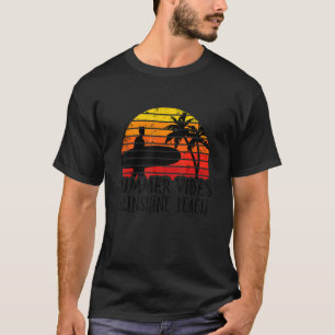 Vintag Sunshine Beach Retro Sunset 70er Summer Vas T-Shirt