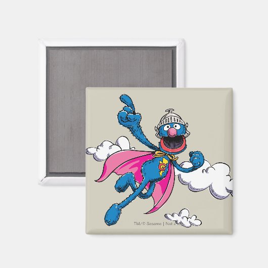 Vintag Super Grover Magnet (Vorderseite/Rückseite)