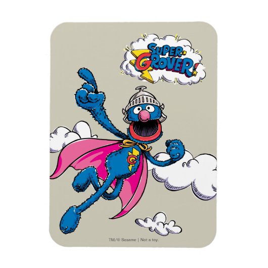 Vintag Super Grover Magnet (Vertikal)
