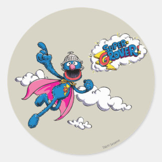 Vintag Super Grover Runder Aufkleber