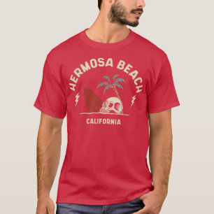 Vintag Surfen Hermosa Beach California Retro Sur T-Shirt