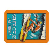 Vintag Surfen Santa Cruz Magnet (Horizontal)