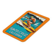 Vintag Surfen Santa Cruz Magnet (Linke Seite)