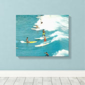 Vintag surfing Foto, Florida, 1960er Leinwanddruck (Insitu (Holzboden))