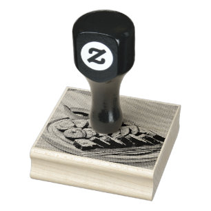 Vintag Sushi Artwork Gummistempel