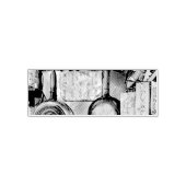 Vintag Sushi Artwork Permastempel (Design)