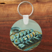 Vintag Sushi Artwork Schlüsselanhänger (Vorderseite)