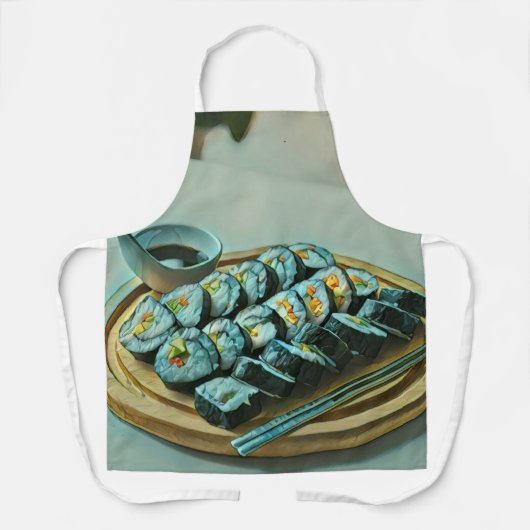 Vintag Sushi Artwork Schürze (Vorderseite)