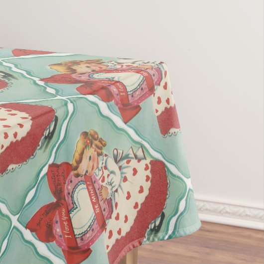 Vintag süßeste Valentine Tischdecke (Beispiel)