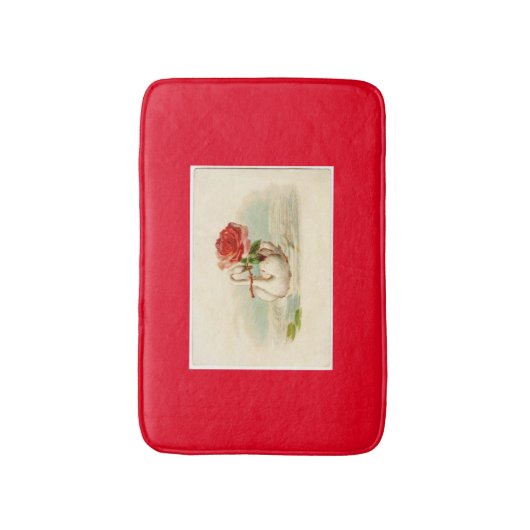 Vintag Swan Badematte (Vorderseite Vertikal)