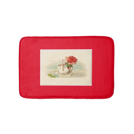 Vintag Swan Badematte (Vorderseite)