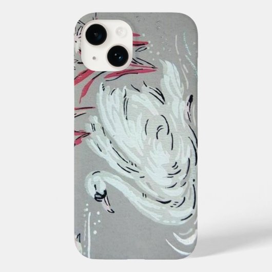 Vintag Swan Case-Mate iPhone Hülle (Rückseite)