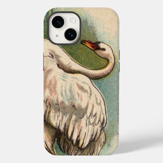 Vintag Swan Case-Mate iPhone Hülle (Rückseite)