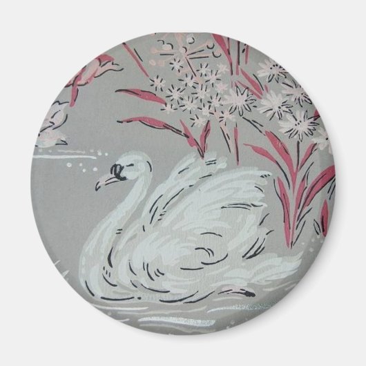 Vintag Swan Magnet (Vorne)