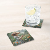 Vintag Sweet 16 Geburtstag Rechteckiger Pappuntersetzer (Vor Ort)