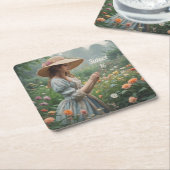 Vintag Sweet 16 Geburtstag Rechteckiger Pappuntersetzer (angewinkelt)