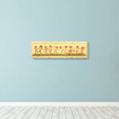 Vintag Sweet Happily Dancing Cherubs Leinwanddruck (Insitu (Holzboden))
