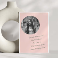 Vintag Sweet Pink Coquette Foto Graduation Party