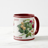 Vintag Sweet Strawberry Personalisiert Tasse (VorderseiteRechts)