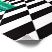 Vintag Swimmer Funky Altered Art Geburtstag Poster (Ecke)