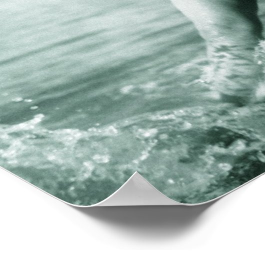 Vintag Swimmer Poster (Ecke)