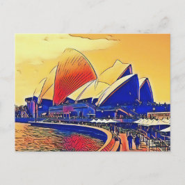 Vintag Sydney Opera House, Australien Postkarte