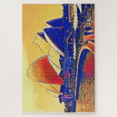 Vintag Sydney Opera House, Australien Puzzle (Vertikal)