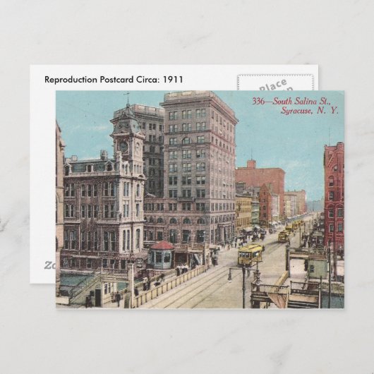 Vintag Syracuse NY Postkarte (Vorne/Hinten)