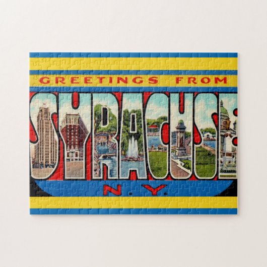 Vintag Syrakus New York Puzzle (Horizontal)