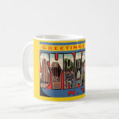 Vintag Syrakus New York Tasse (Vorderseite Links)