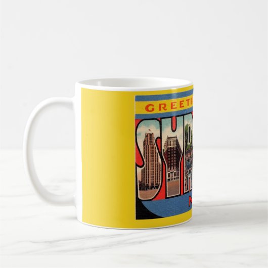 Vintag Syrakus New York Tasse (Links)