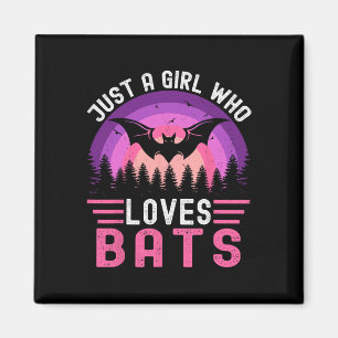 Vintag T Just a Girl, die Lieben dieses lustigen T Magnet