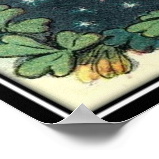 Vintag: Tag des Hl. Patrick - Poster (Ecke)