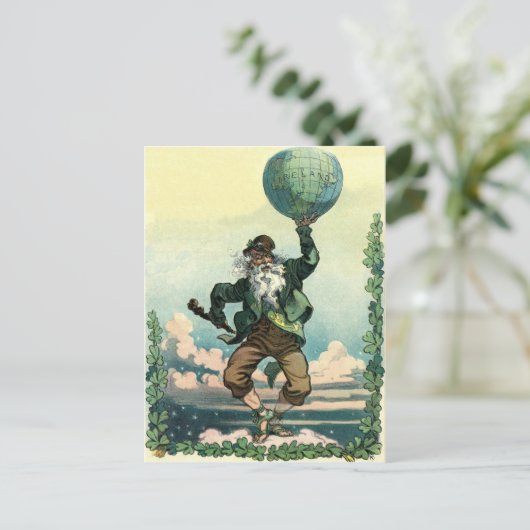 Vintag: Tag des Hl. Patrick - Postkarte (Stehend Vorderseite)