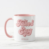 Vintag Take It Easy Retro-Tasse Tasse (Links)