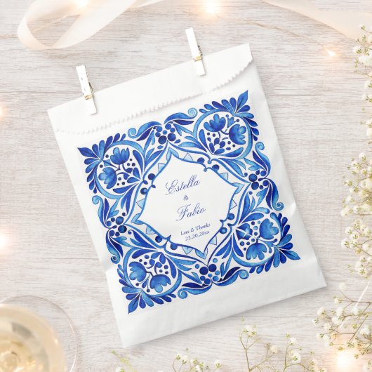 Vintag Talavera Azulejo Gastgeschenke Hochzeiten Geschenktütchen (Ausgeschnitten)